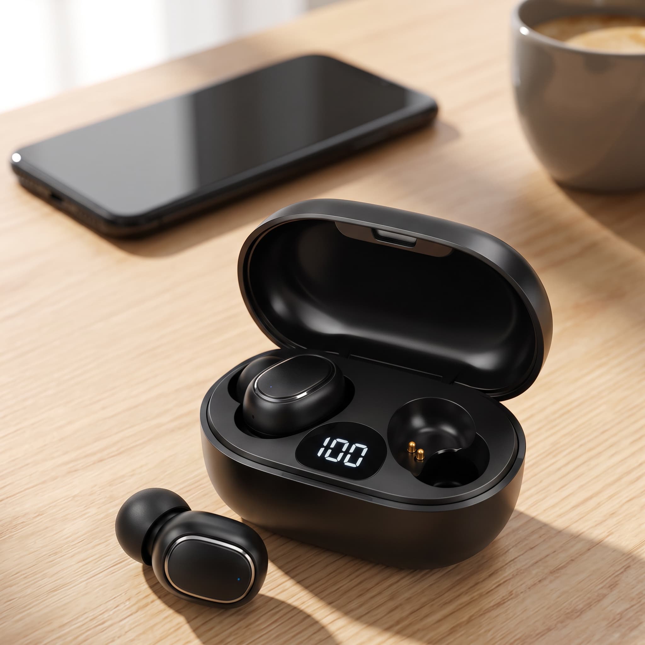 Auriculares Bluetooth E7S con display